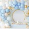 Pastel Blue Balloons Different Sizes 105pcs 5/10/12/18 Inch for Garland Arch, Light Blue Latex Balloons for Party Decorations